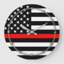 Pesquisar por dos bombeiros relogios de parede Linha vermelha fina