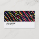 Pesquisar por fio colorido cartao de visita Negócio