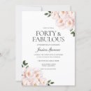 Pesquisar por de anos cor de rosa 40 aniversário convites 40º