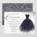 Pesquisar por glitter quinceañera convites Preto