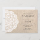 Pesquisar por doily convites Burlap