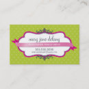 Pesquisar por verde limão rosa cartao de visita Moderno