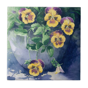 0011 Pansies em Planter