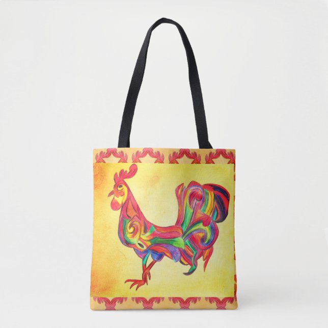 0128 - Rooster Tote Bag (Frente)