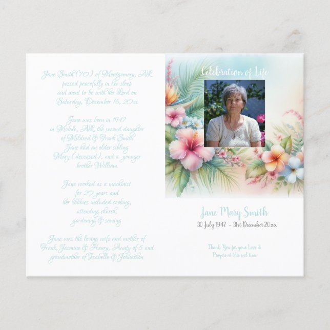 #0211252 Programa de Serviço de Ordem de Funeral M (Frente)