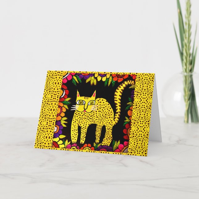 04 - Parabéns Basi, o cartão de saudação do gato (Frente)