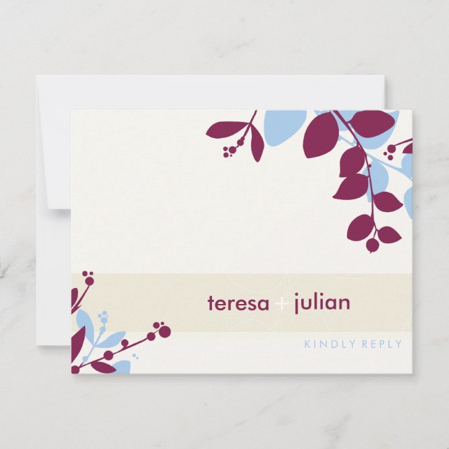 051-Tonya :: RSVP REPLY FLAT CARD (PLACA PLANA DE  (Frente)