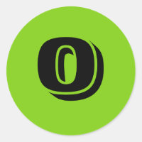 0 pequenos adesivos redondos com número verde por 