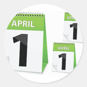 1º de abril etiquetas do calendário