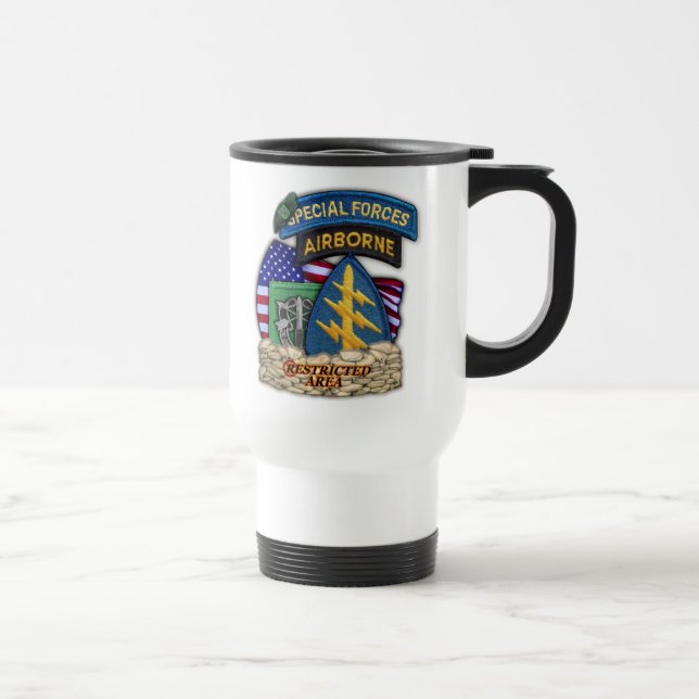 10ª caneca de viagem de boinas verdes das forças e (Direita)