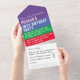 10ª Festa de aniversário, Tudo em Um Convite