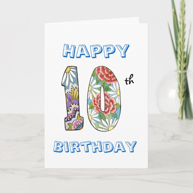 10º Cartão de Aniversário (Frente)