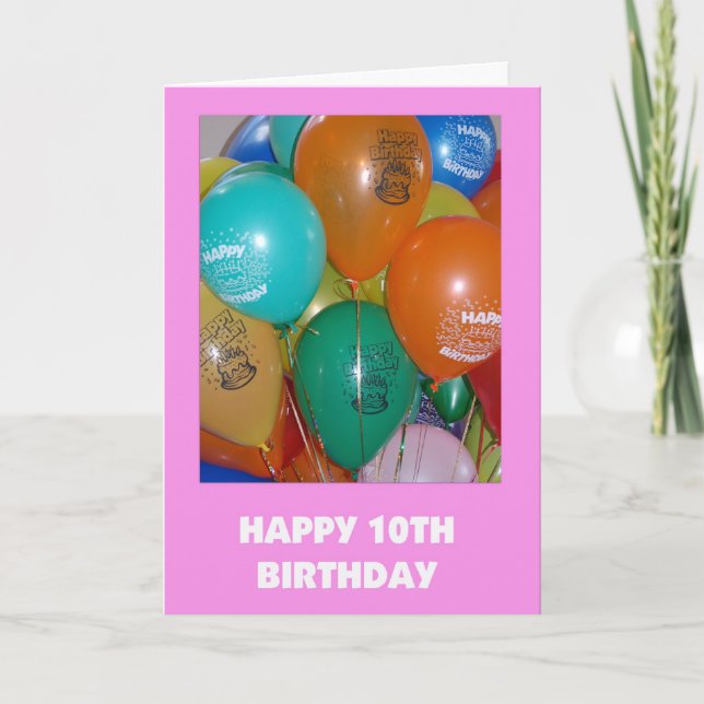 10º Cartão de Aniversário (Frente)