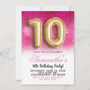 10º Convite à Gradação de Aniversário