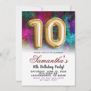 10º Convite à Gradação de Aniversário
