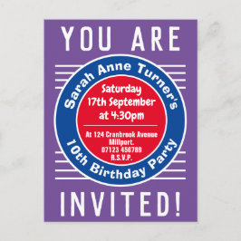 10º Convite de aniversário da criança