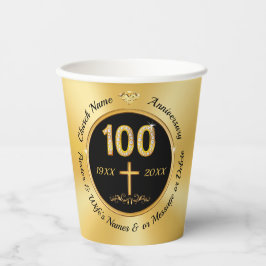 100º Aniversário da Igreja, Copas de Papel, PERSON