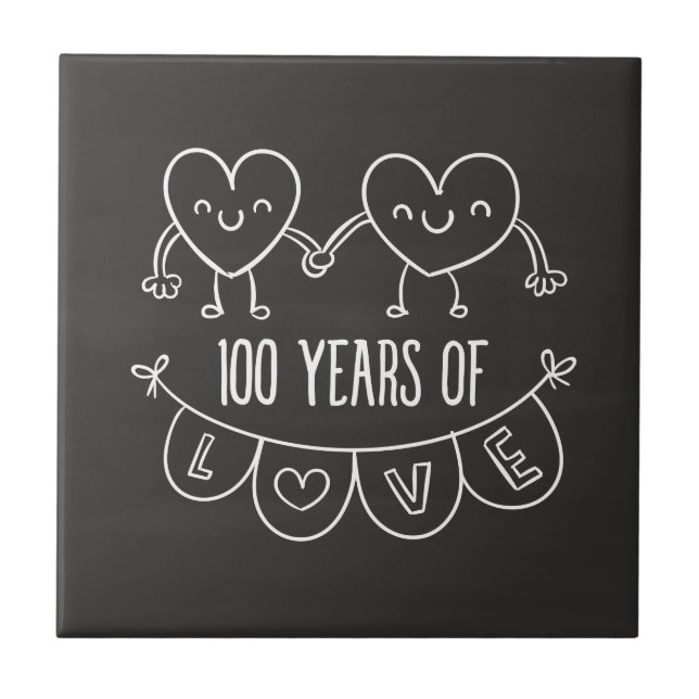 100º aniversário do Gift Chalk Hearts (Frente)