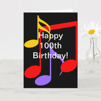 100º Aniversário Notas de Música Folheto