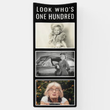 100º Banner de Fotos de Aniversário