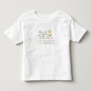 1000 livros antes da camisa do jardim de infância
