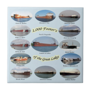 1000 pés de página do azulejo dos grandes lagos