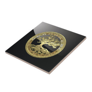 [100] Árvore Celta da Vida [Dourado]