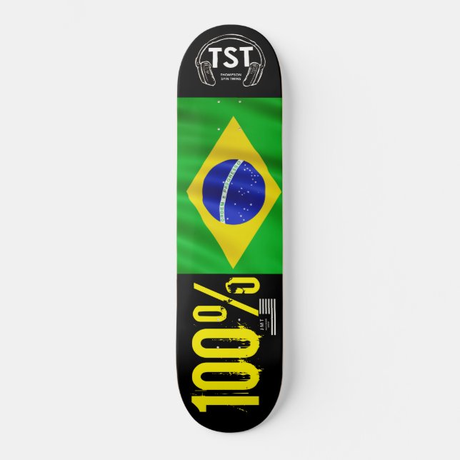 100% BRASILEIRO  JMT USA Skateboard (Frente)