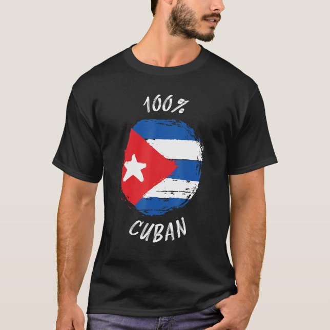 100 Camisa Cubana Ortodia Bandeira Cubana Cuba (Frente)