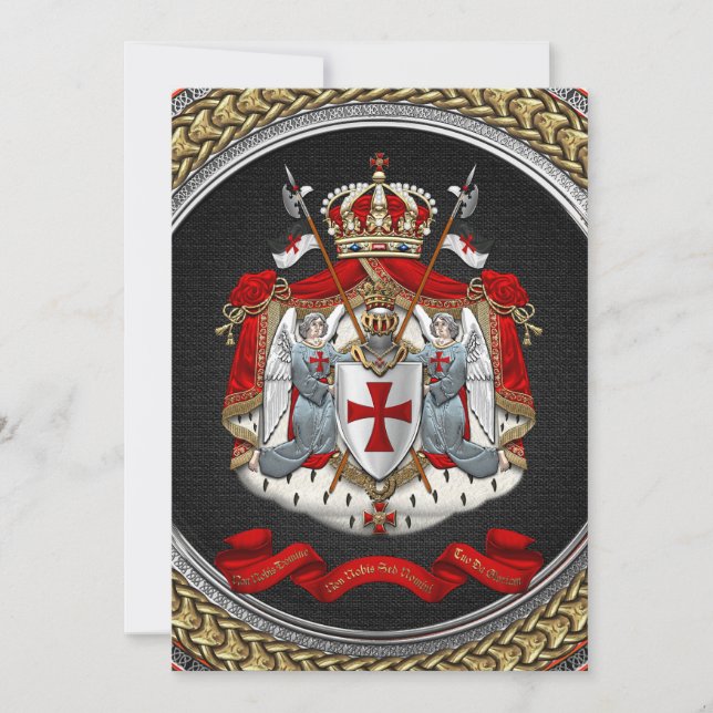 [100] Cavaleiros Templários Casaco de Armas (Frente)