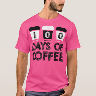 100 dias de camisa de café para professores 100 di