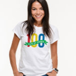 100 dias de camisa de professor da escola<br><div class="desc">Celebre o centésimo dia da escola com este design divertido e colorido. Perfeito para estudantes,  professores e administradores!</div>