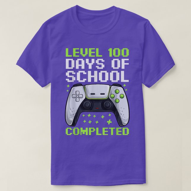 100 Dias De Camisa Escolar, Para Meninos Completad (Frente do Design)