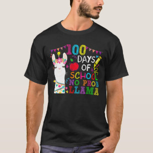 100 Dias De Camisa Escolar Sem Problema Llama 100º
