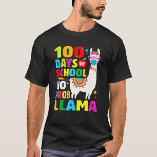 100 Dias De Camisa Escolar Sem Problema Llama Face