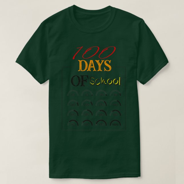 100 Dias De Camisa Essencial Da Escola (Frente do Design)