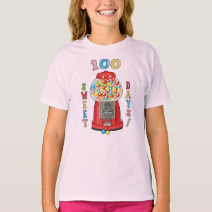 100 dias de camiseta da Máquina Gumbal Escolar