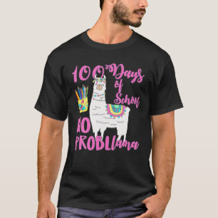 100 Dias De Camisetas Escolares Sem Problema Llama