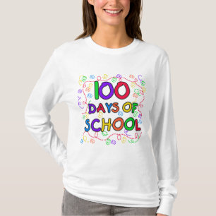 100 dias do camiseta e dos presentes dos confetes