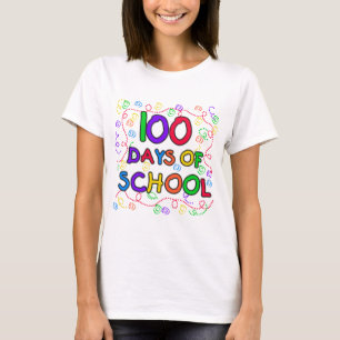 100 dias do camiseta e dos presentes dos confetes