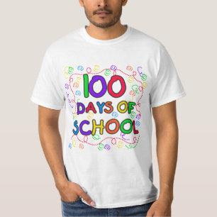 100 dias do camiseta e dos presentes dos confetes