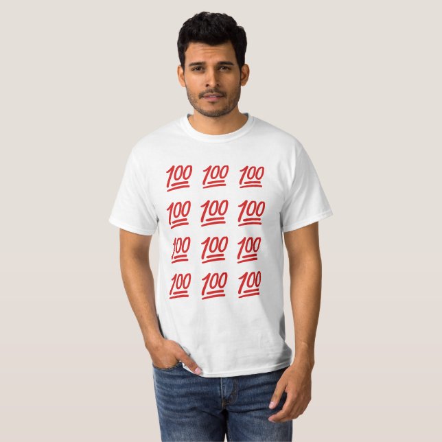 100 FOGO ILUMINADO DA CAMISA EMOJI (Frente Completa)