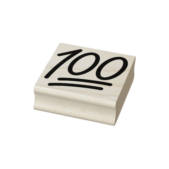 100 Pontos Carimbo Emoji Wood Art (Carimbo)
