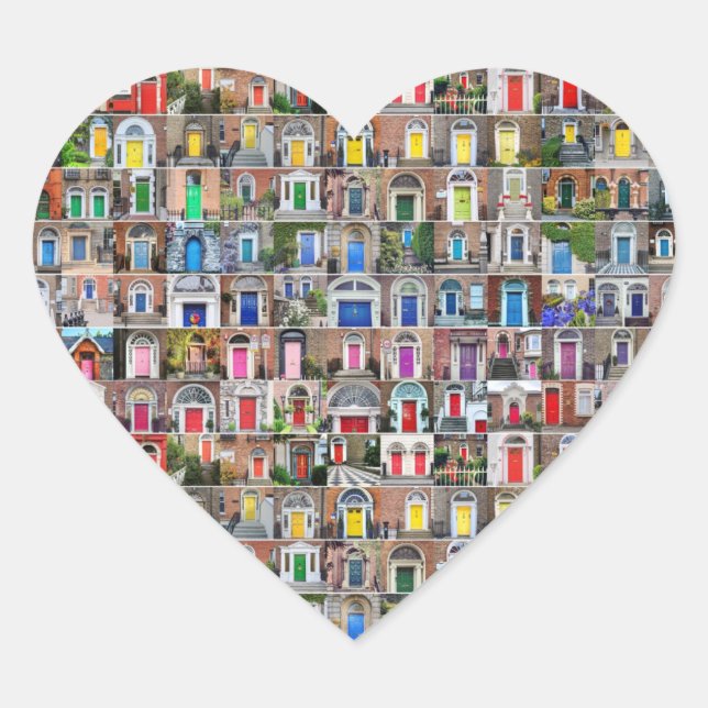 100 portas arco-íris dos adesivos Dublin (Frente)
