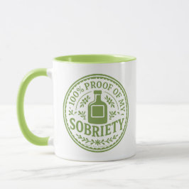 100% Prova da Minha Sobriedade - Caneca