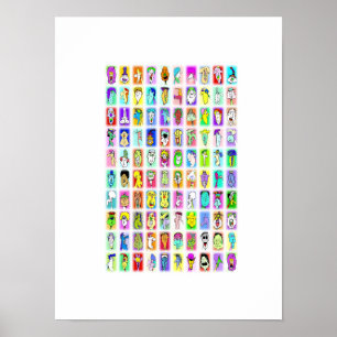 100 Rostos Engraçados: Poster