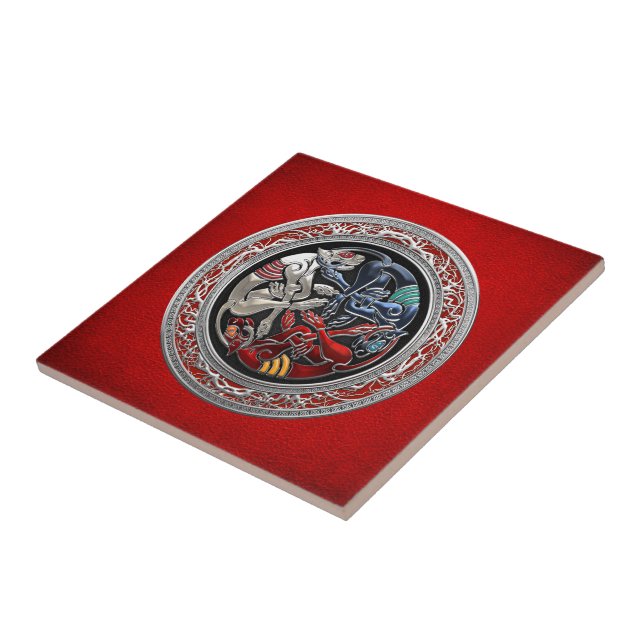 [100] Tesouros Celtas - Três Cães em Prata (Lateral)