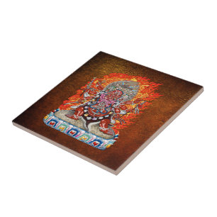 [100] Tibetano Thangka - deidade Wrathful