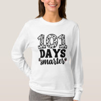 101 dias de camiseta ensolarada de cão Dalmaciano