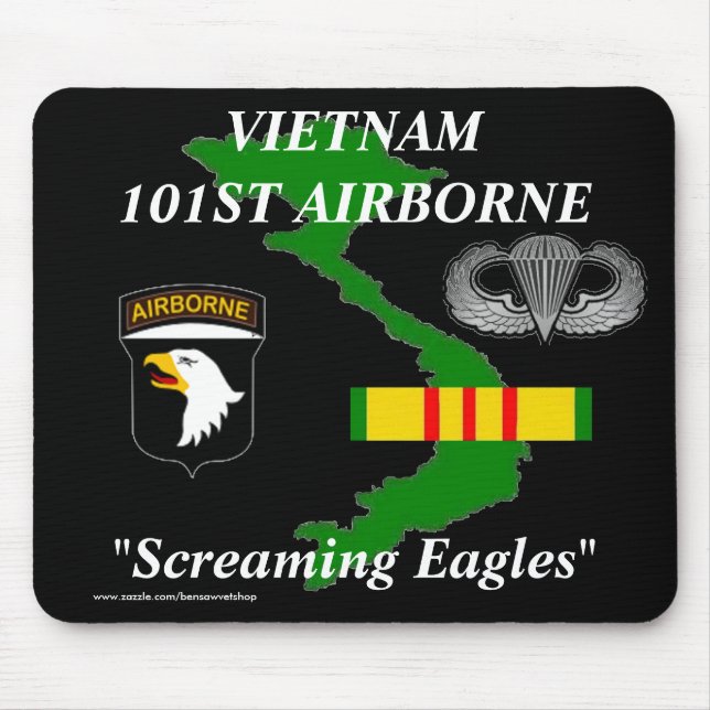 101st Vietnam transportado por via aérea Mousepad (Frente)